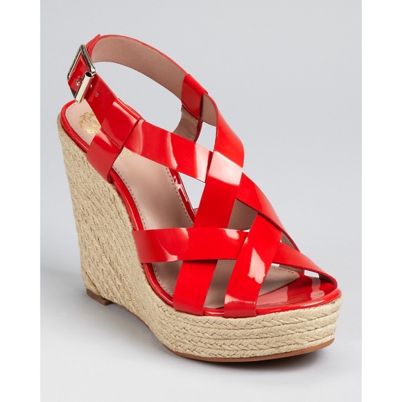 Vince Camuto Shoes - Red Vince Camuto Hattie Wedge Espadrille 8.5